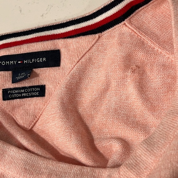 Tommy Hilfiger Men’s Essential Long Sleeve Cotton V-Neck Pullover Sweater - Picture 6 of 13